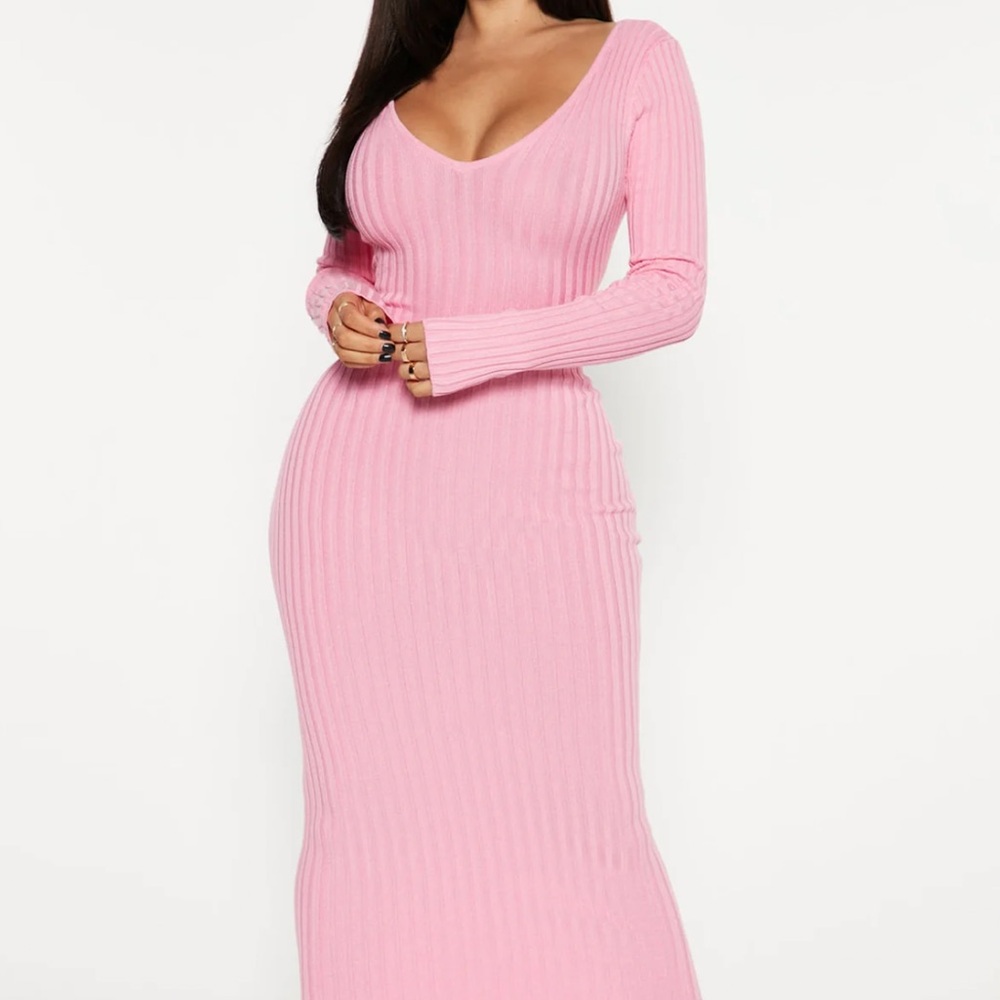 Kallan Knit Dress - Pink